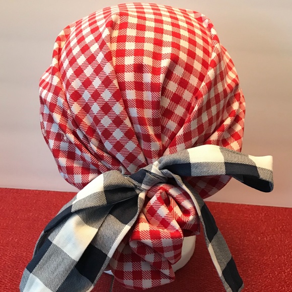 HANDMADE SCRUB CAP/HAT * REVERSIBLE * LONG TIES - Picture 6 of 13